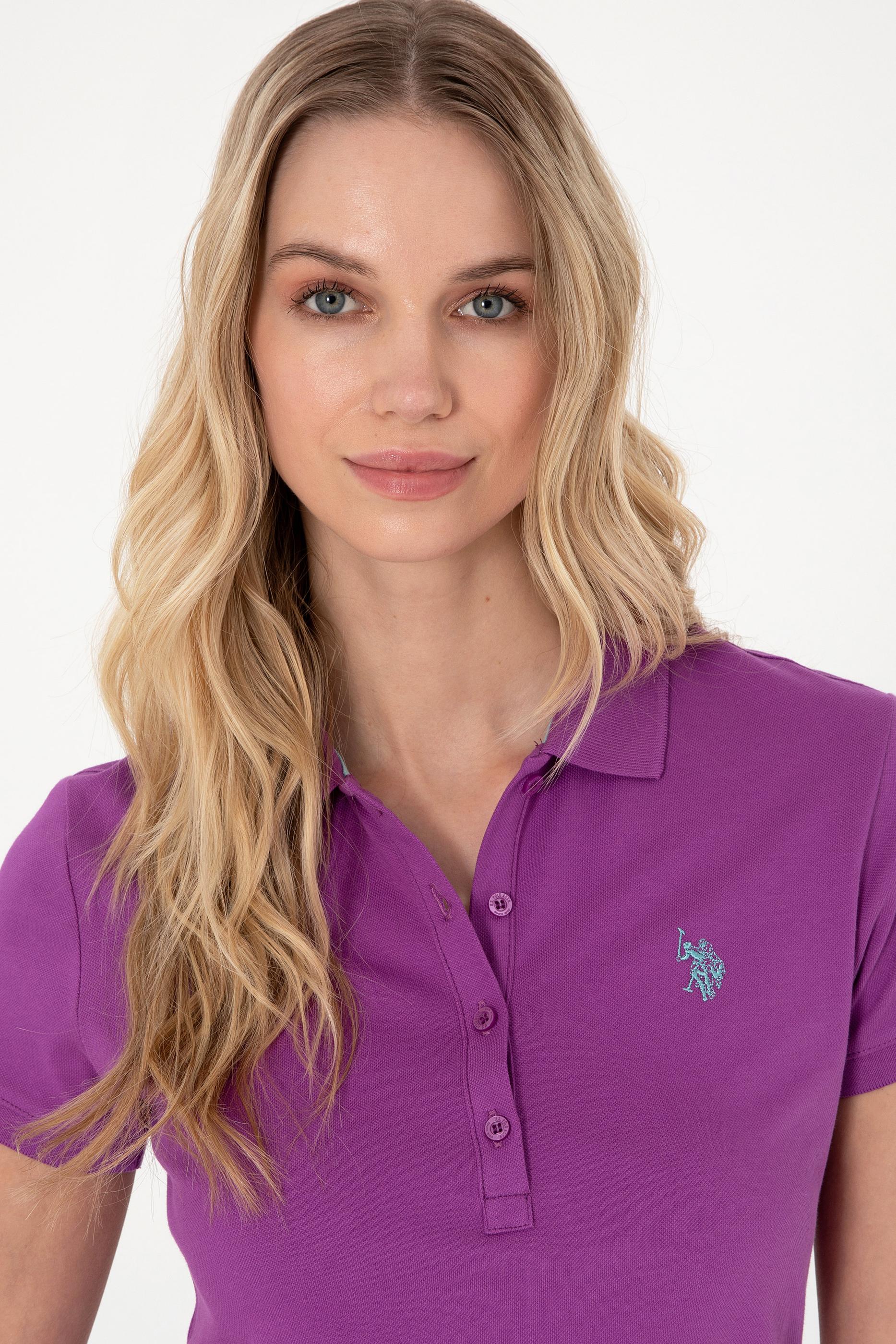 USPA Polo Shirt Women Violet VR037 USPOW077 SCL US Polo Assn.