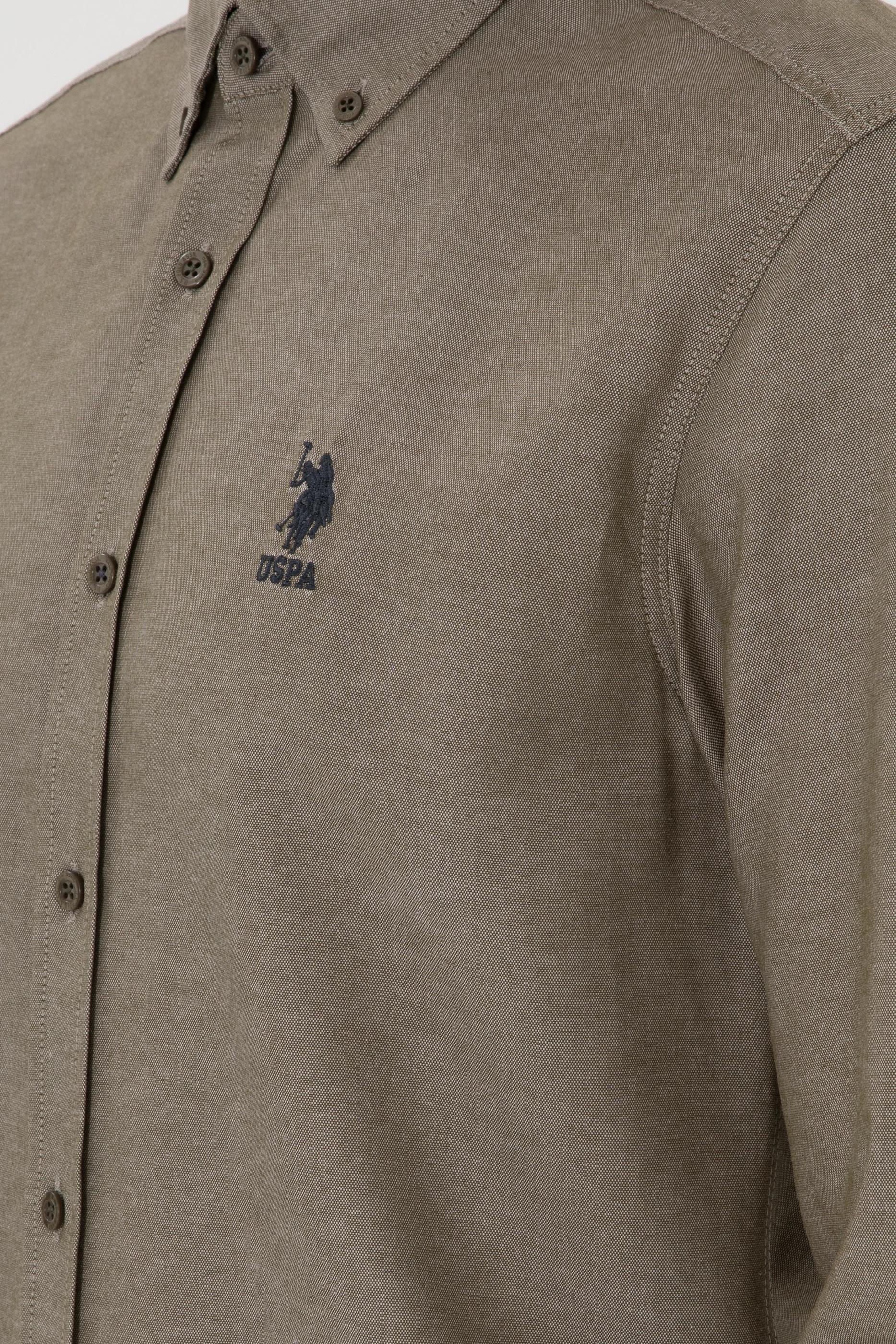 USPA Men Shirt Slim Full Sleeve Mink VR052 USPSH348 US Polo Assn.