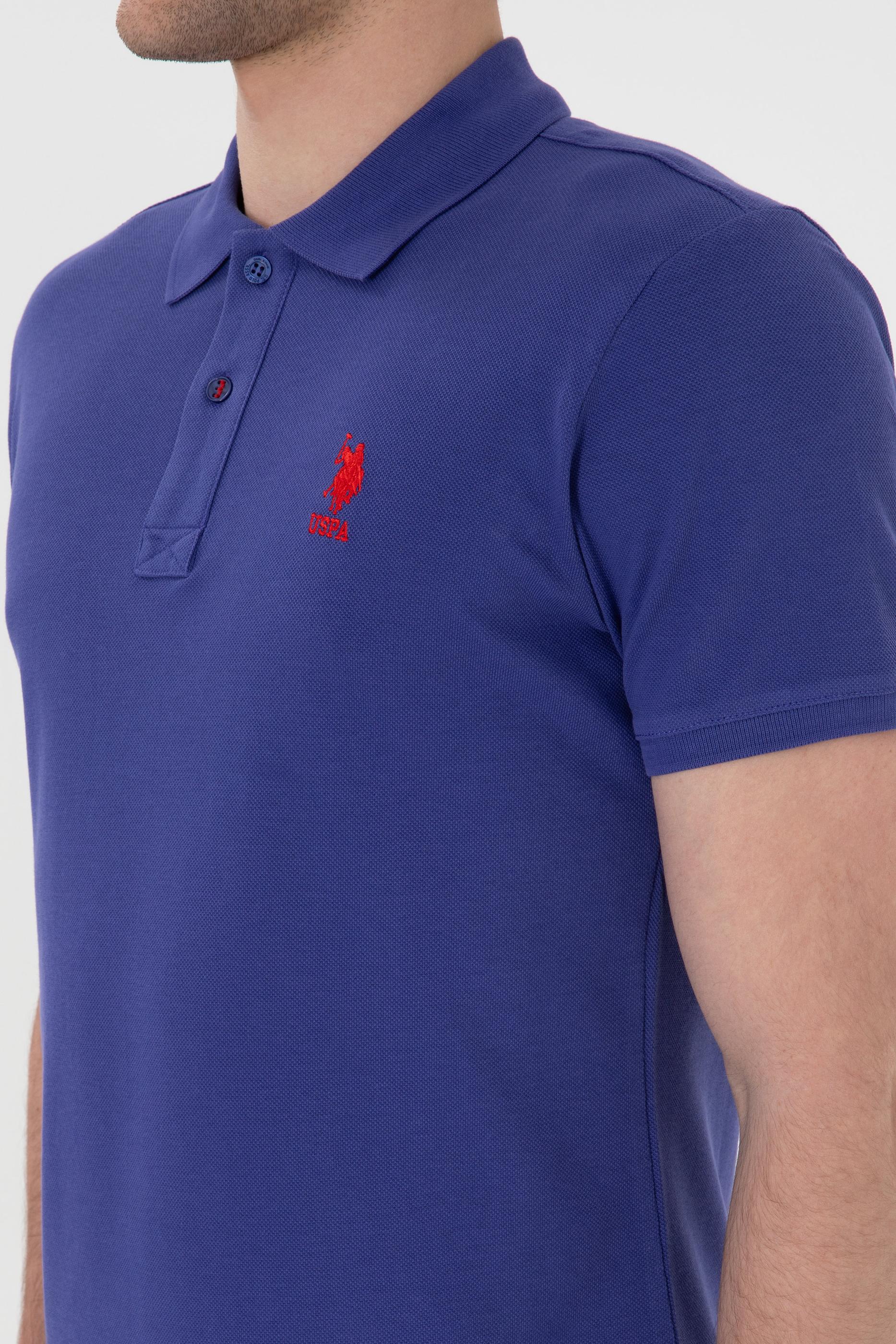 USPA Polo Shirt Men Royal Blue VR212 USPOM283 USPA LOGO US POLO ASSN.