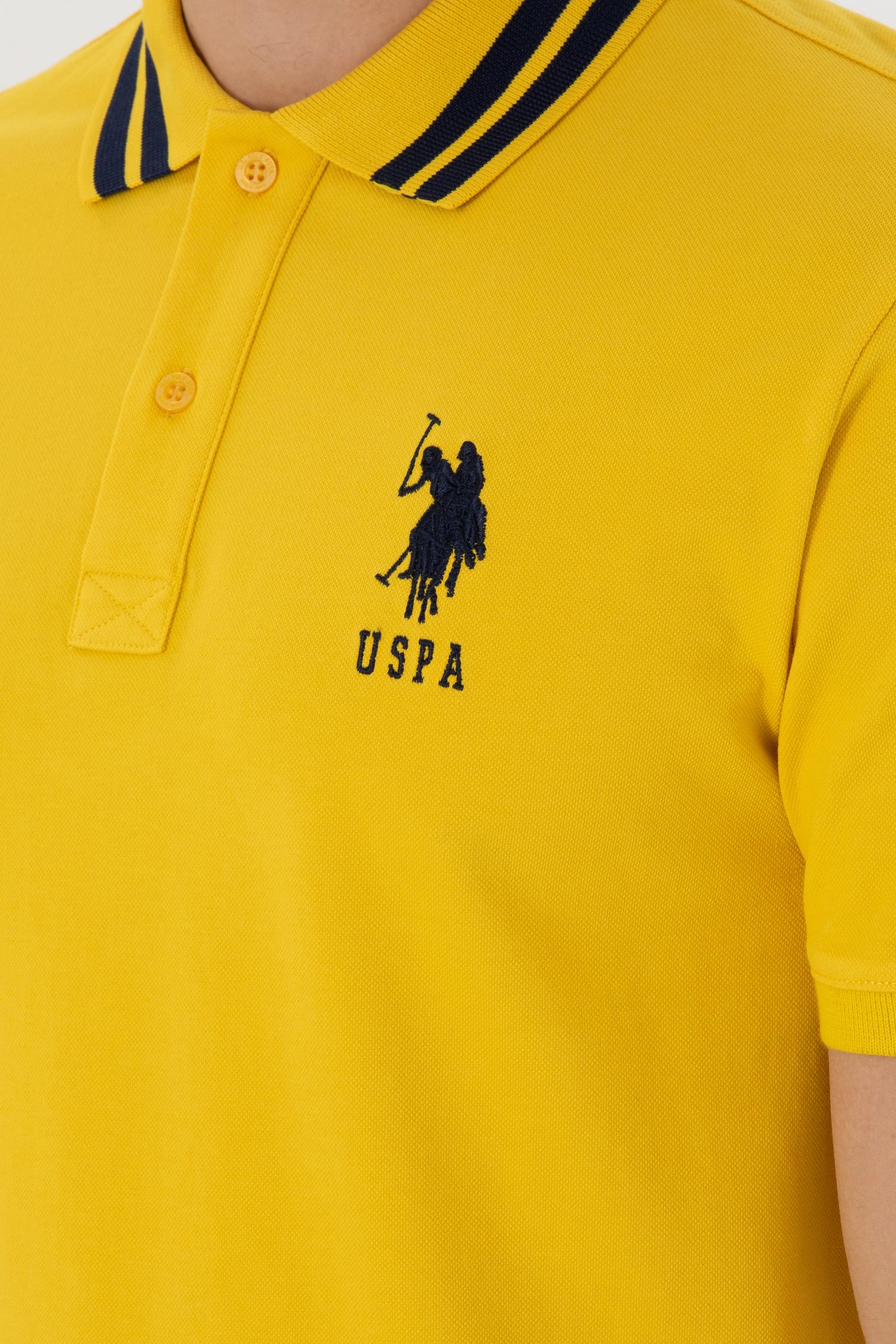 USPA Men Polo Shirt USPA Big Logo Mustrad VR072 USPOM281 US POLO ASSN.