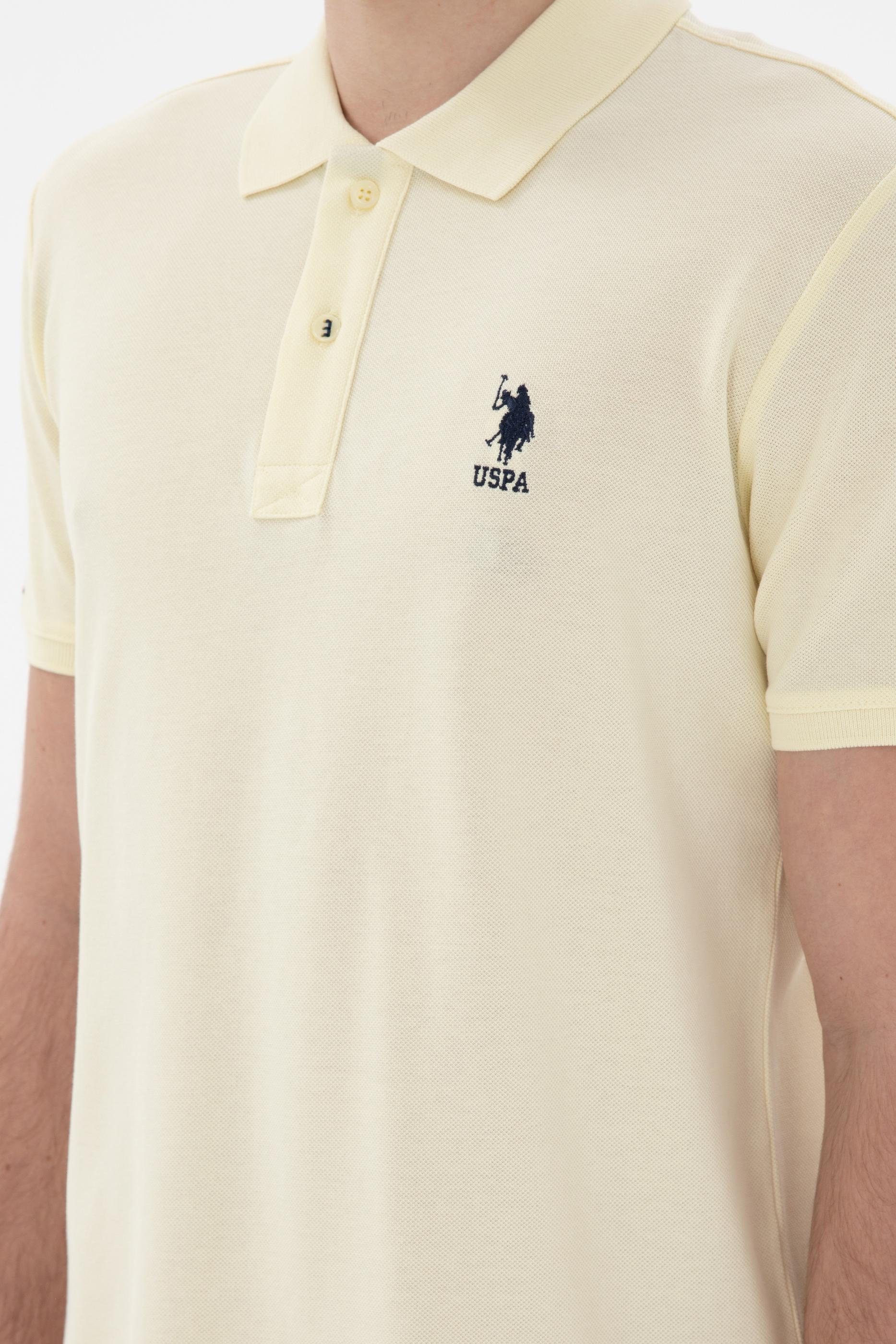 USPA Polo Shirt Men Lemon VR035 USPOM276 USPA LOGO US POLO ASSN.