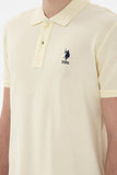 USPA Polo Shirt Men Lemon VR035 USPOM276 USPA LOGO US POLO ASSN.