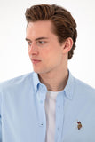 USPA Men Shirt Enzo Regular Full Sleeve Light Blue VR003 USPSH363 US Polo Assn.