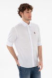 USPA Men Shirt Enzogl Regular Fit White VR013 USPSH358 US Polo Assn.