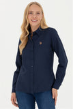 USPA Shirt Women Navy VR033 USSHW040 Slim US Polo Assn.