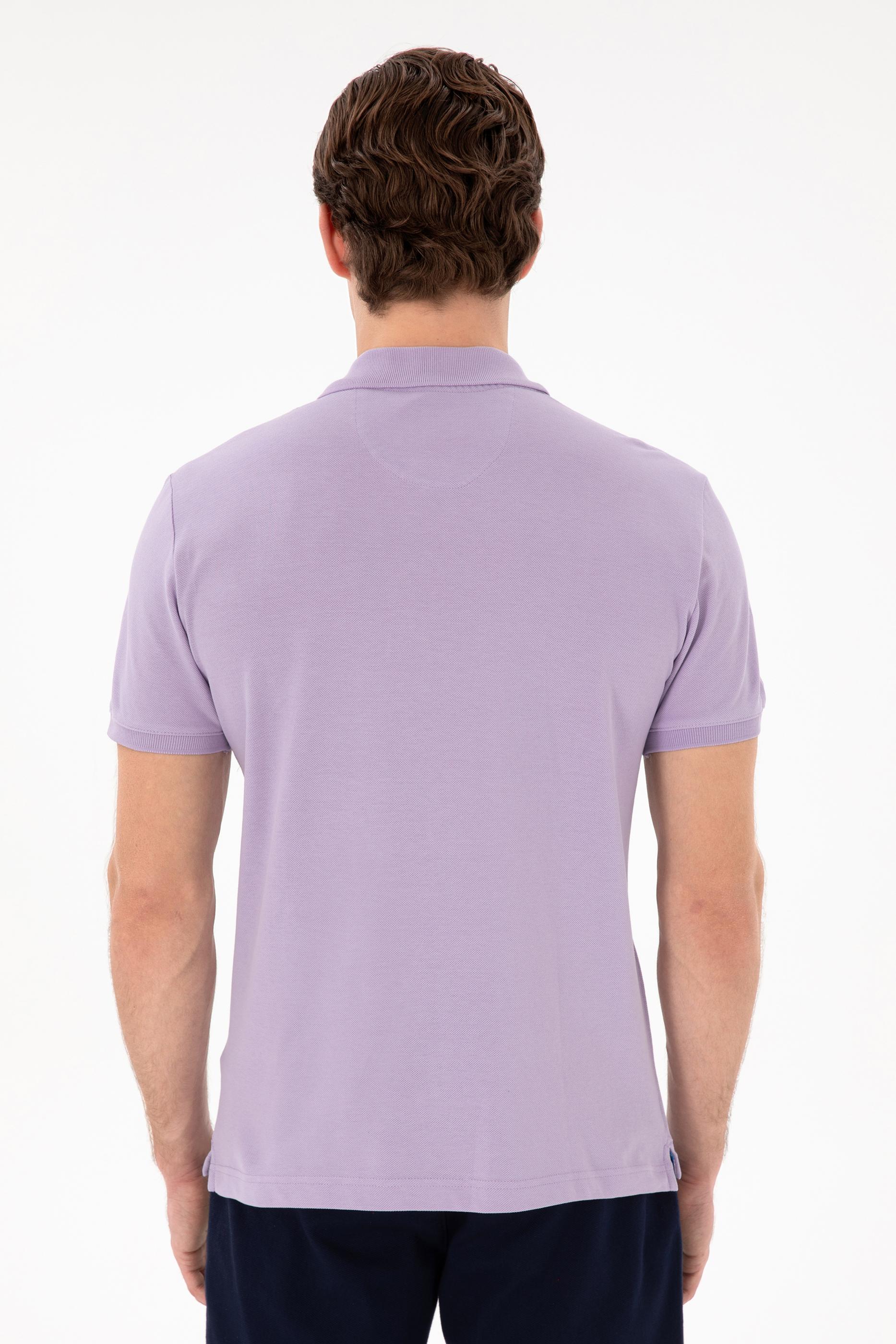 USPA Polo Shirt Men Lilac VR034 USPOM319 USPA LOGO US POLO ASSN.