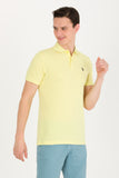 US Polo Assn. Light Yellow Men Polo Shirt SCH VR004 USPOM187 USPA