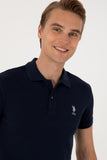 USPA Polo Shirt Men Navy VR033 USPOM293 USPA LOGO US POLO ASSN.