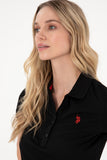 USPA Polo Shirt Women Black VR046 USPOW074 SCL US Polo Assn.