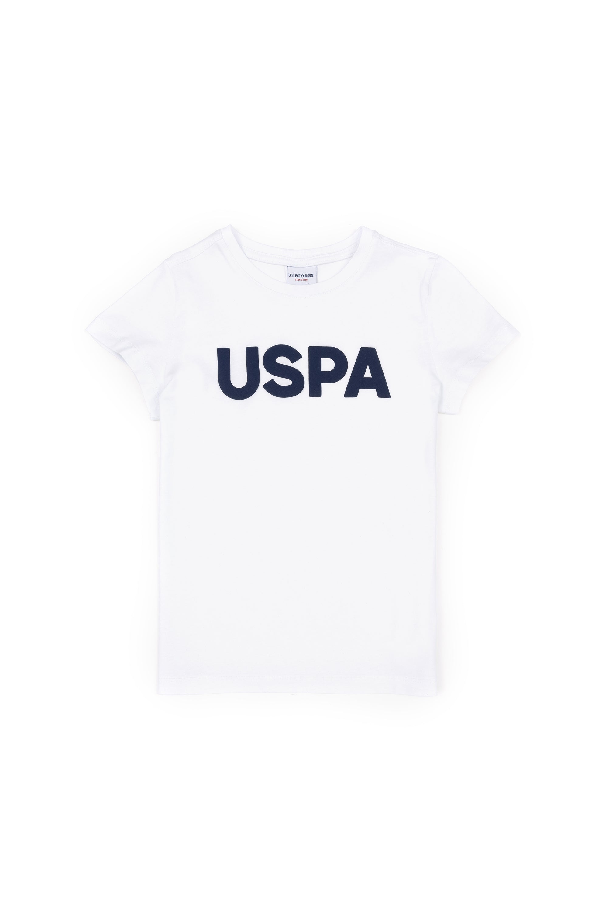 USPA Boys T-Shirt Round Neck White VR013 USTSB042
