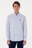 USPA Men Shirt Gox Regular Full Sleeve Light Blue VR003 USPSH366 US Polo Assn.