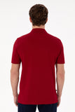 USPA Polo Shirt Men Bordeaux VR014 USPOM278 USPA LOGO US POLO ASSN.
