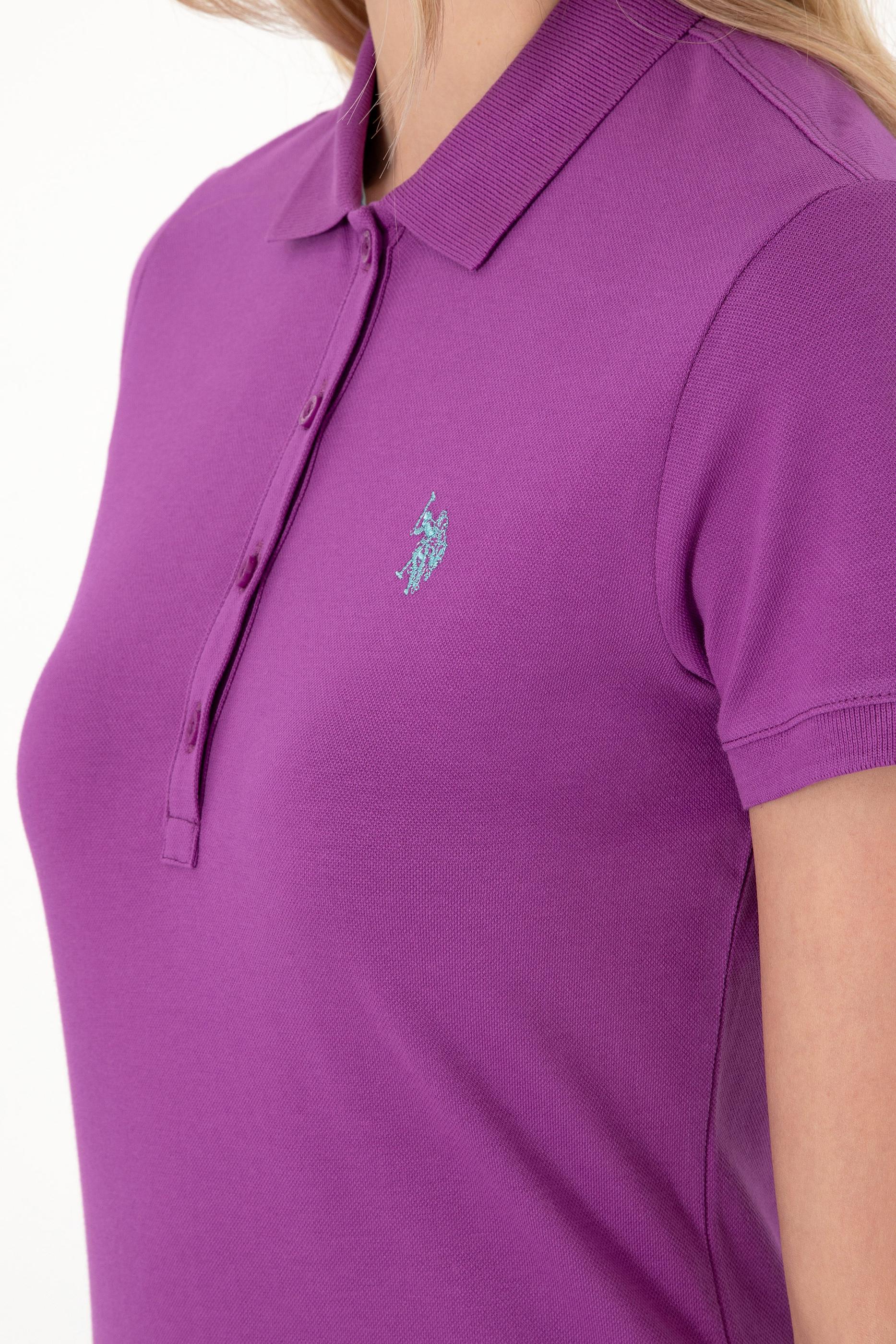 USPA Polo Shirt Women Violet VR037 USPOW077 SCL US Polo Assn.