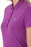 USPA Polo Shirt Women Violet VR037 USPOW077 SCL US Polo Assn.