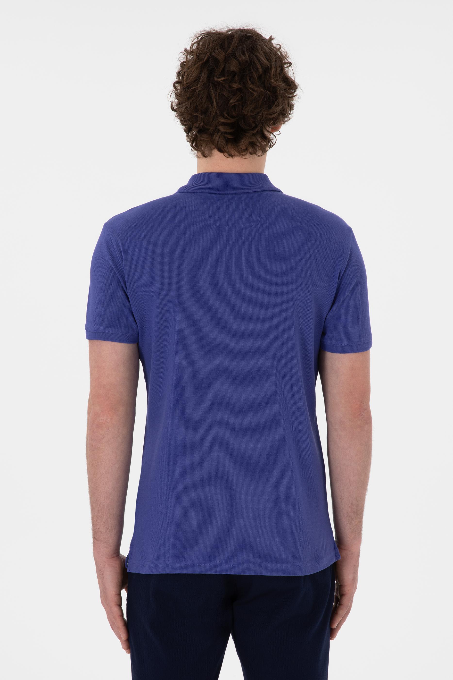 USPA Polo Shirt Men Royal Blue VR212 USPOM283 USPA LOGO US POLO ASSN.