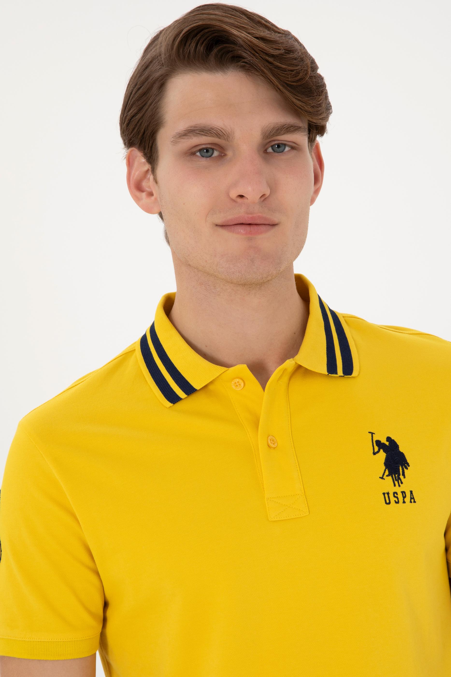 USPA Men Polo Shirt USPA Big Logo Mustrad VR072 USPOM281 US POLO ASSN.