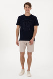 USPA Men T-Shirt T-Zeuns135 Navy VR033 USTSM073 US POLO ASSN.