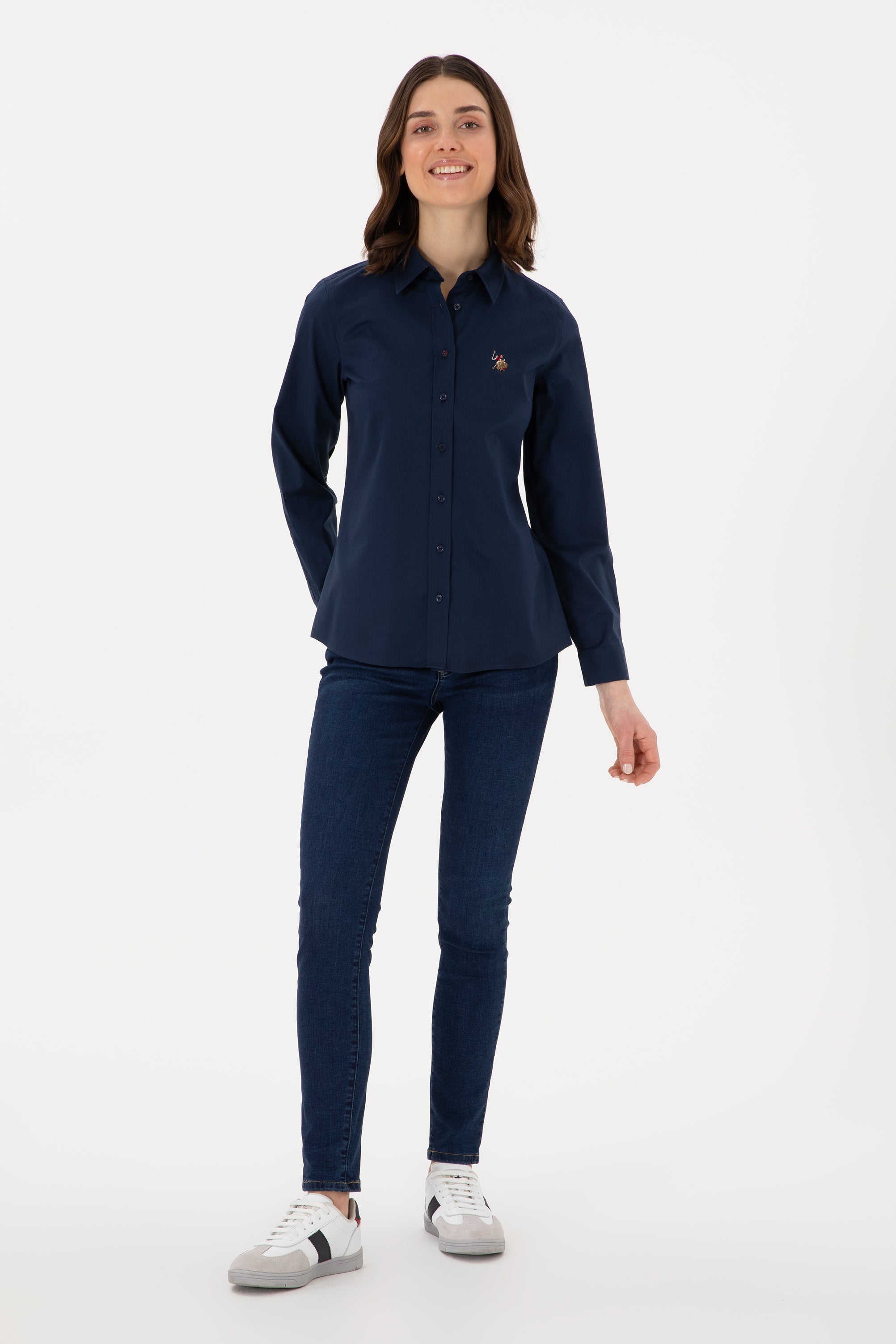 USPA Polo Shirt Women Woxcolor Navy VR033 USSHW050 US Polo Assn.