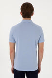USPA Polo Shirt Men  Light Blue VR003 USPOM305 Single Color Horse US Polo Assn.