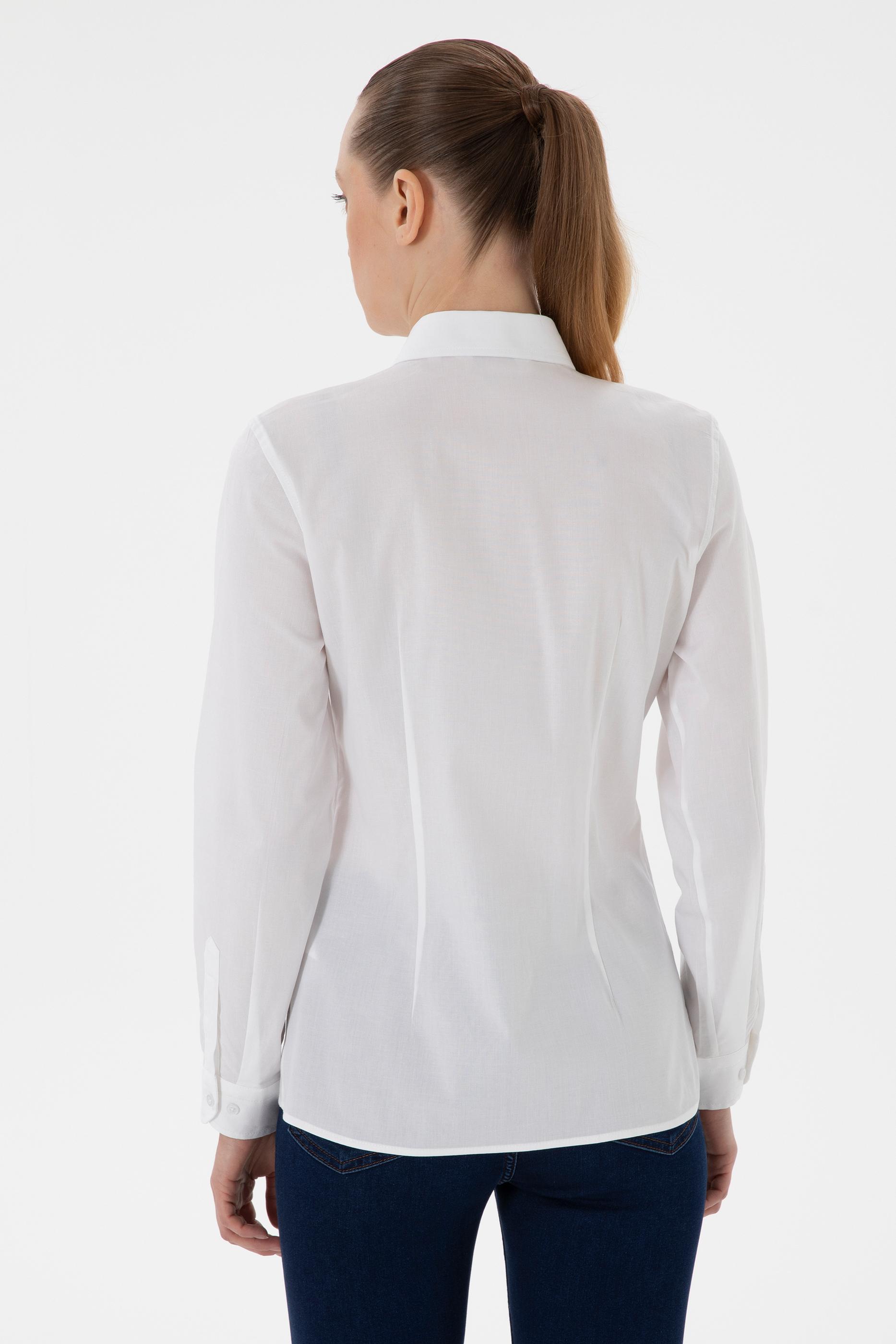 USPA Shirt Women White VR013 USSHW044 Slim US Polo Assn.