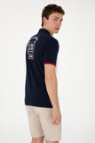 USPA Polo Shirt Men T-Genza135 Navy VR033 USPOM324 USPA LOGO US POLO ASSN.