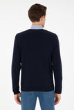 USPA Men Jumper V/Neck Navy VR033 USPJR372 US POLO ASSN.