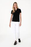 USPA Polo Shirt Women Black VR046 USPOW074 SCL US Polo Assn.