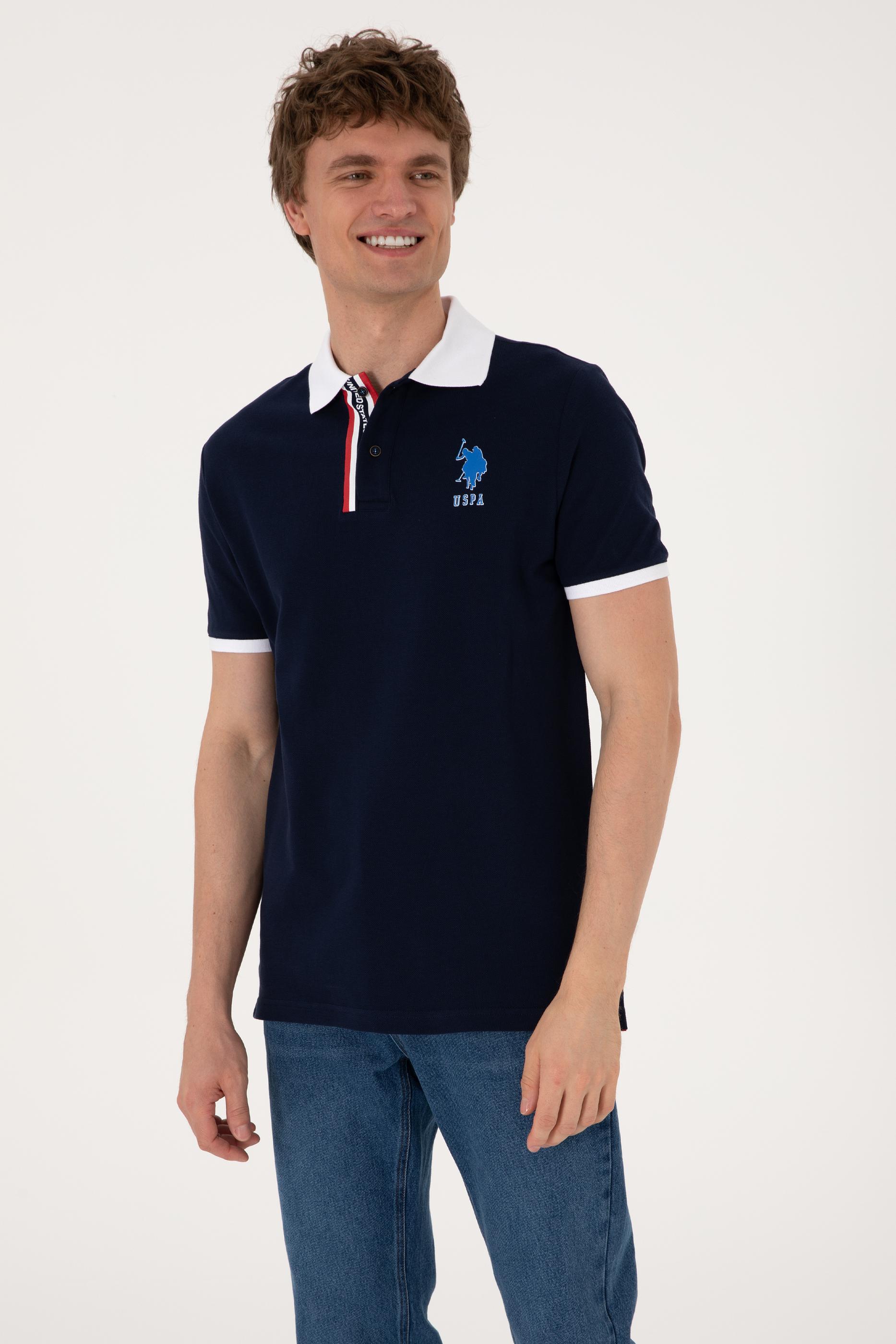 USPA Polo Shirt Men T-Olfar135 Navy VR033 USPOM323 USPA LOGO US POLO ASSN.