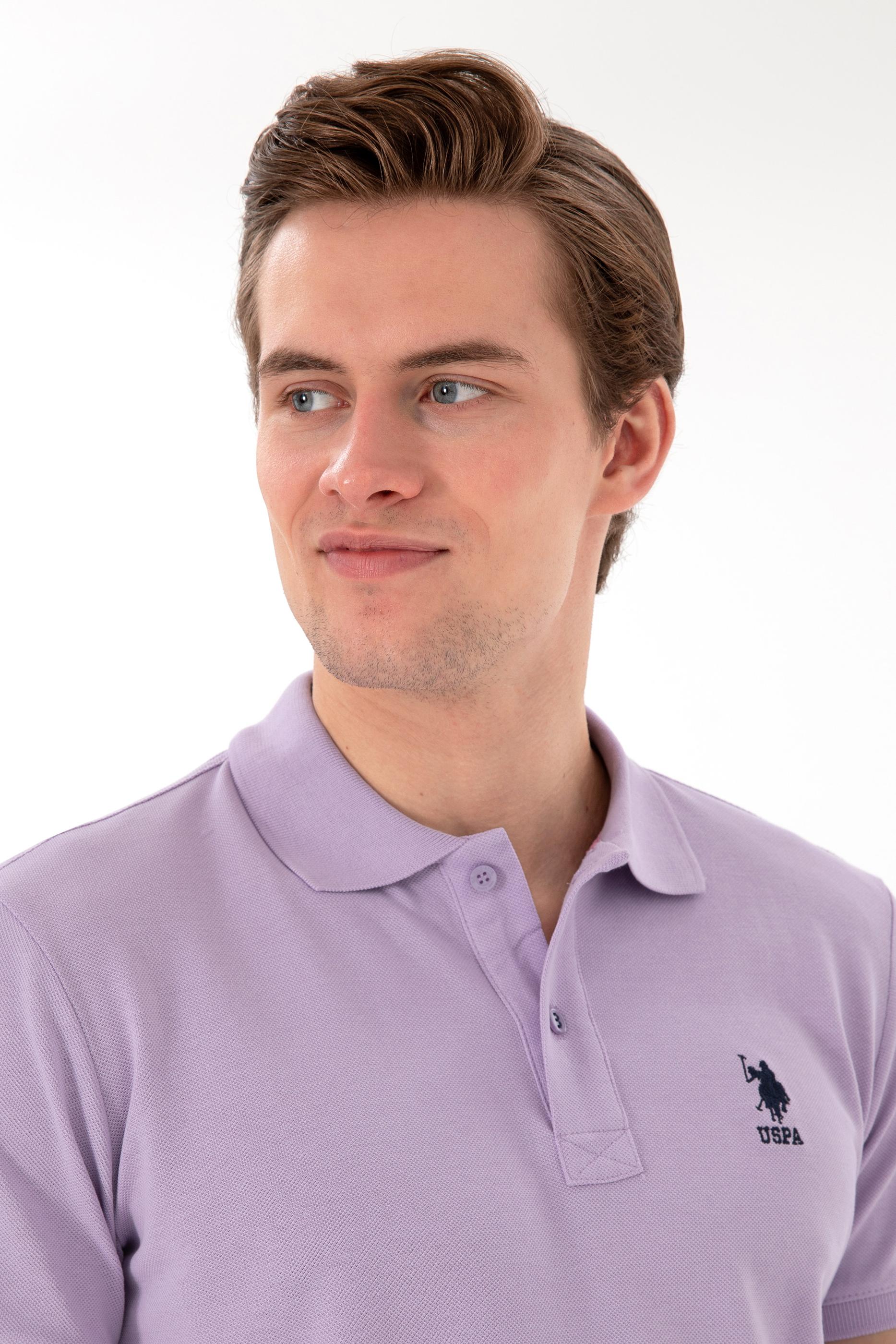 USPA Polo Shirt Men Lilac VR034 USPOM319 USPA LOGO US POLO ASSN.