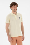 USPA Polo Shirt Men Lemon VR035 USPOM276 USPA LOGO US POLO ASSN.
