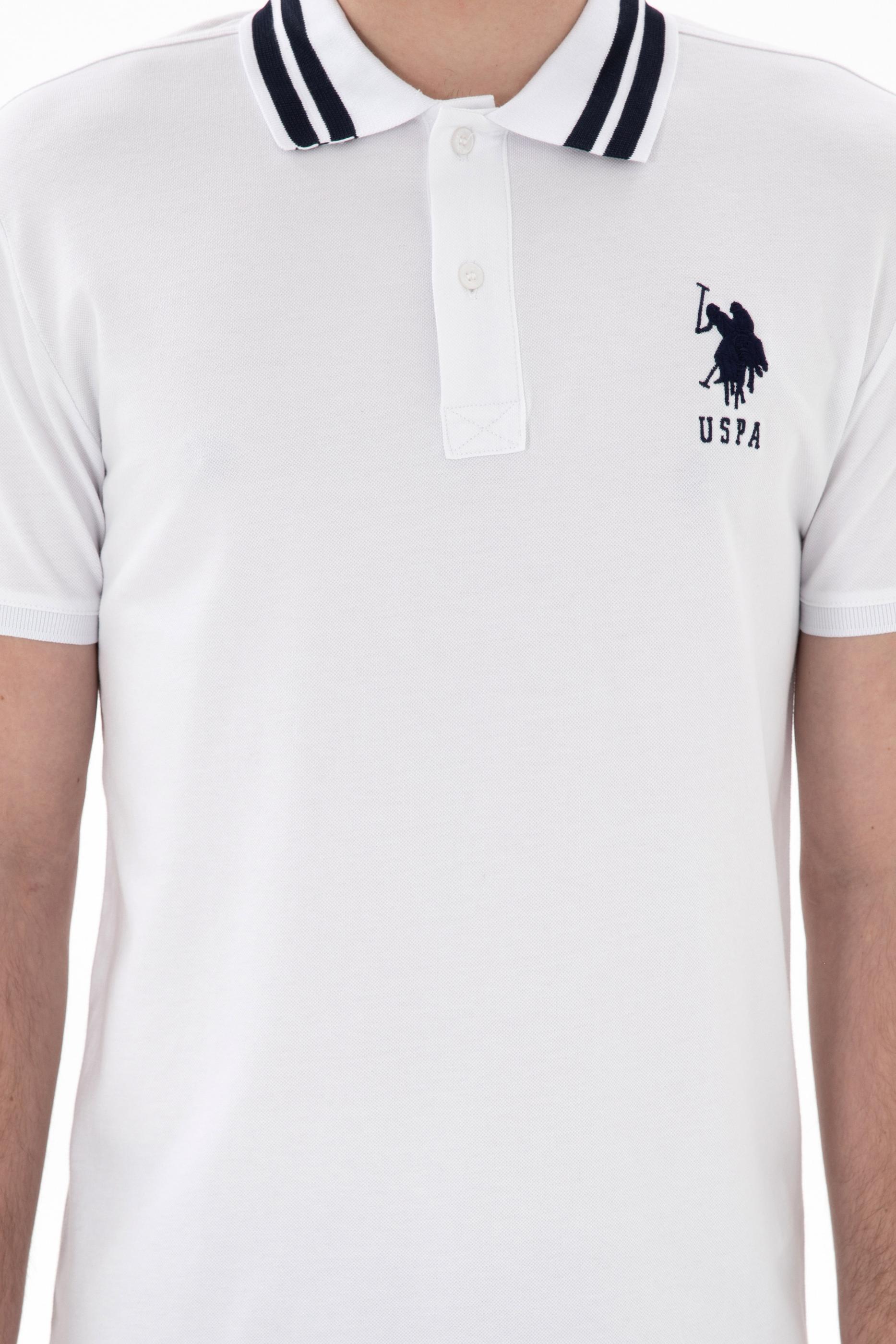 USPA Men Polo Shirt USPA Big Logo White VR013 USPOM296 US POLO ASSN.