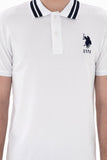 USPA Men Polo Shirt USPA Big Logo White VR013 USPOM296 US POLO ASSN.