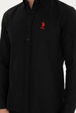 US Polo Assn. Black Men Shirt VR046 USPSH307 USPA