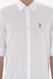 USPA Men Shirt Enzogl Regular Fit White VR013 USPSH358 US Polo Assn.