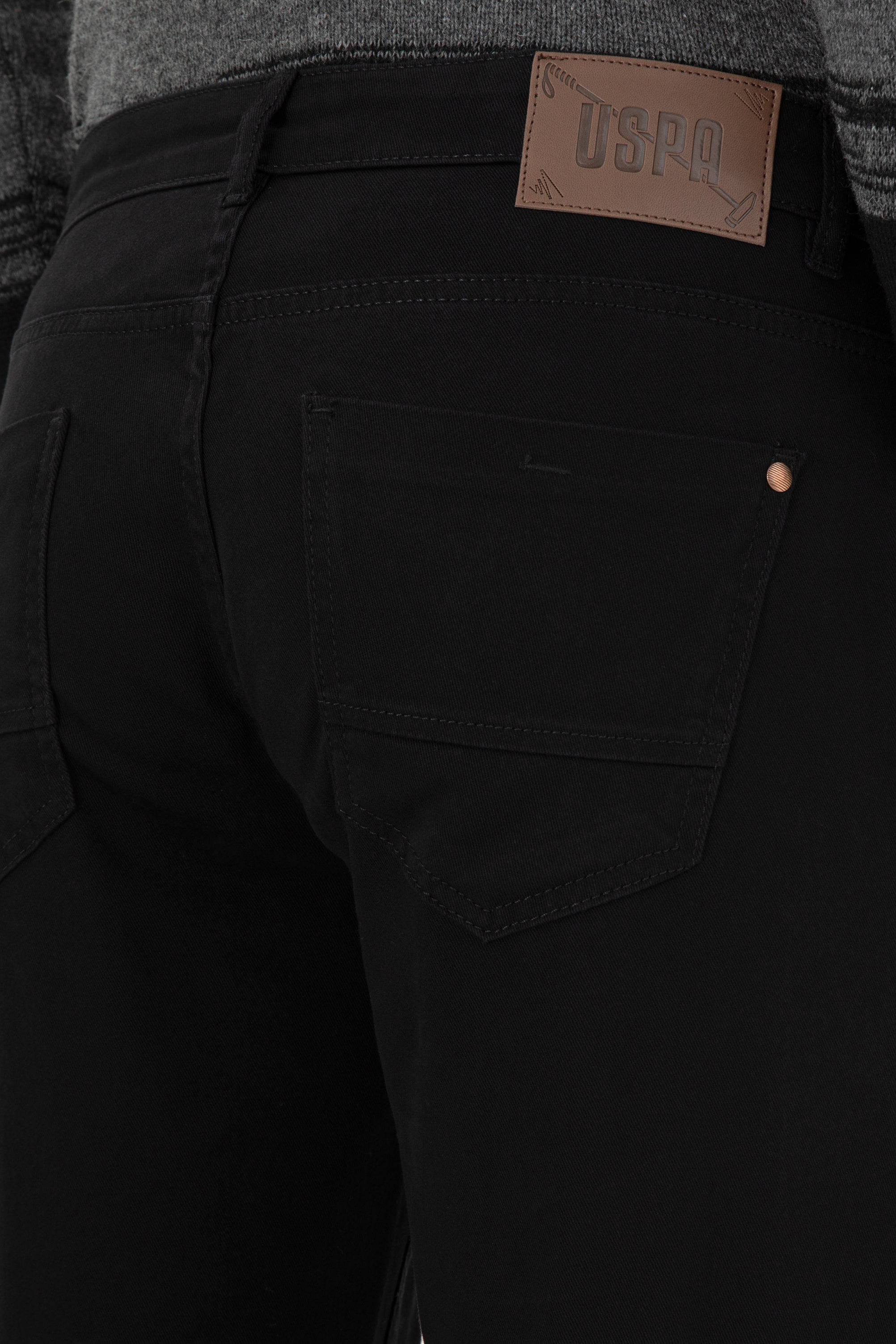 USPA Men Chino Slim Black VR046 USPA USPCH113 US POLO ASSN.