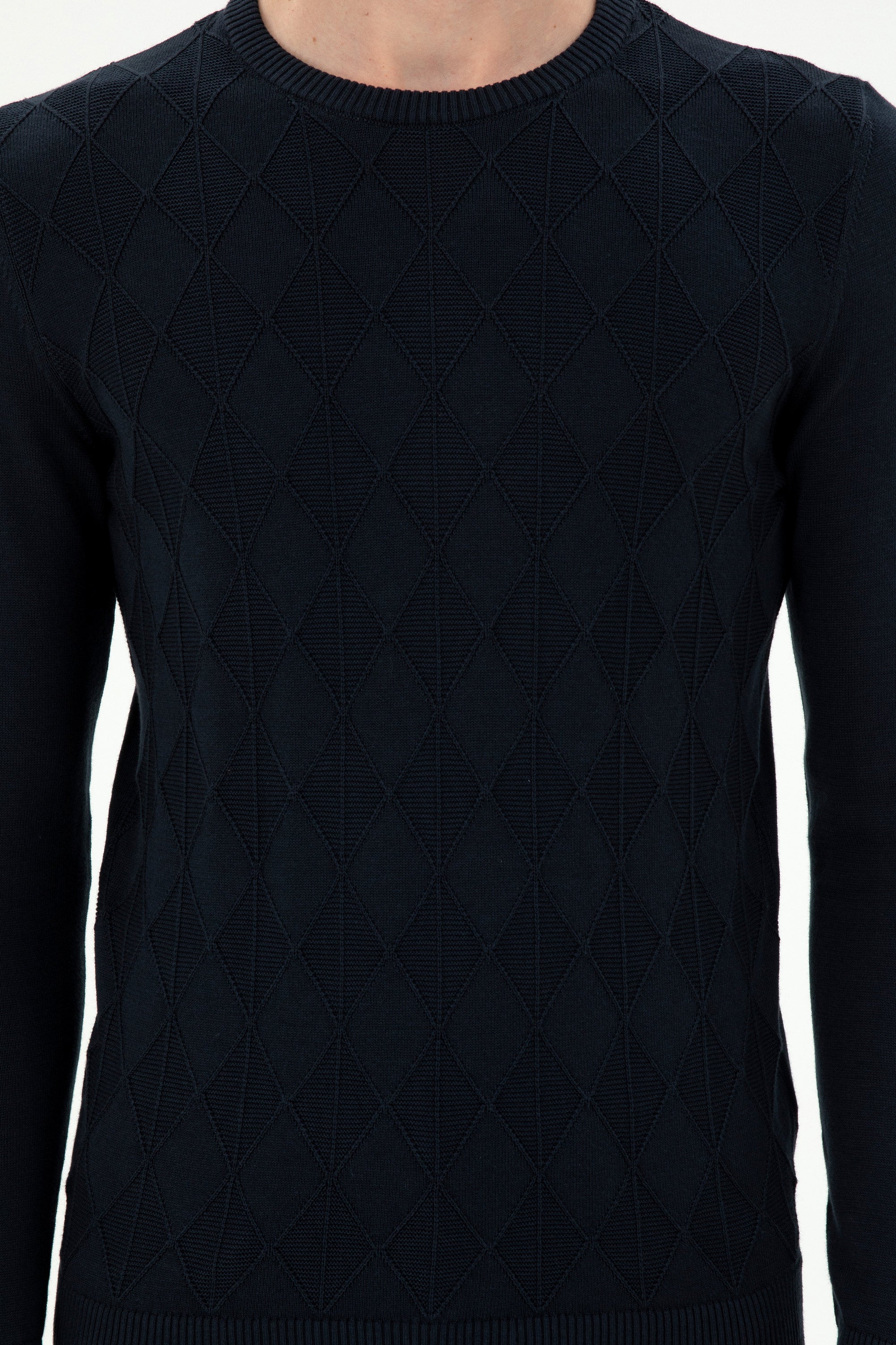 USPA M Jumper R/Neck Boxes Black VR033 USPJR352 US POLO ASSN.