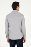 USPA Men Shirt Cedro S F/S Grey VR024 USPSH368 US Polo Assn.