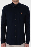 USPA Men Shirt Cedcolor Slim Full Sleeve Navy VR033 USPSH353 US Polo Assn.