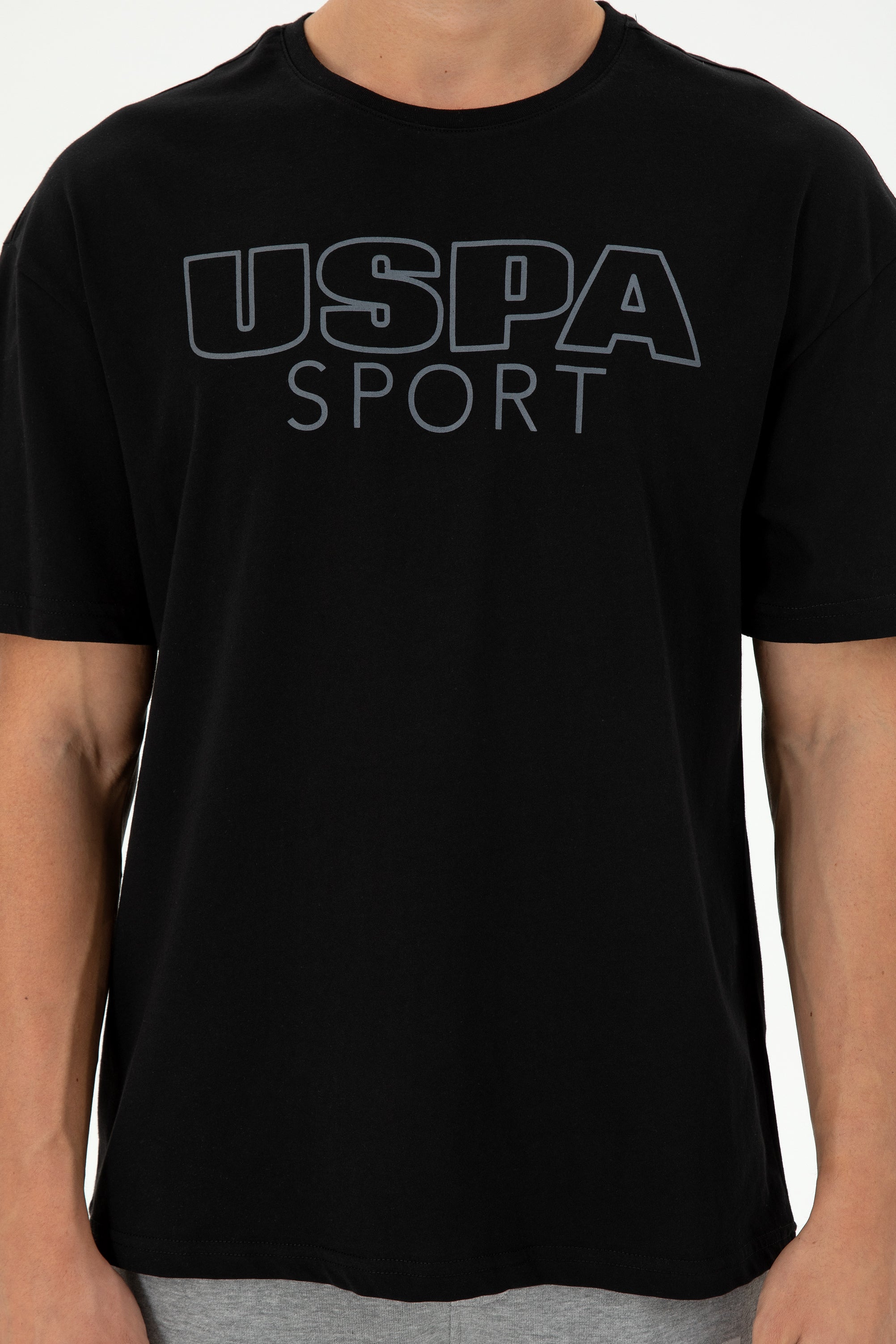 USPA Men T-Shirt USPA Big Logo Black VR046 USTSM067 US POLO ASSN.
