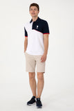 USPA Polo Shirt Men T-Genza135 Navy VR033 USPOM324 USPA LOGO US POLO ASSN.