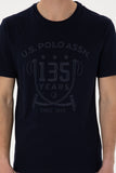 USPA Men T-Shirt T-Zeuns135 Navy VR033 USTSM073 US POLO ASSN.