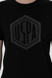 USPA Men T-Shirt Gaston Black VR046 USTSM072 US POLO ASSN.
