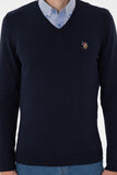 USPA Men Jumper V/Neck Navy VR033 USPJR372 US POLO ASSN.