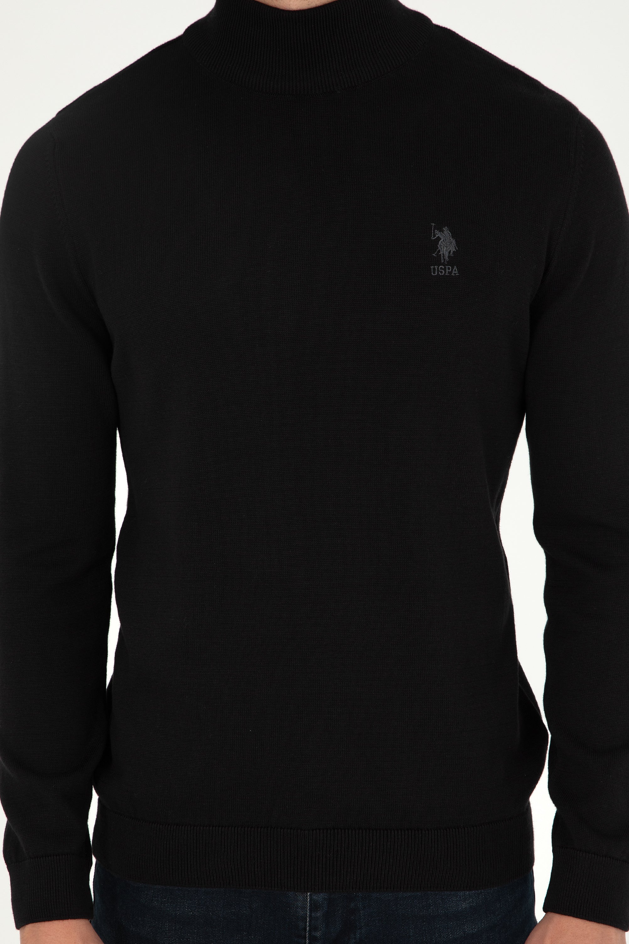 USPA Men Jumper H/Neck Black VR046 USPJR383 US POLO ASSN.