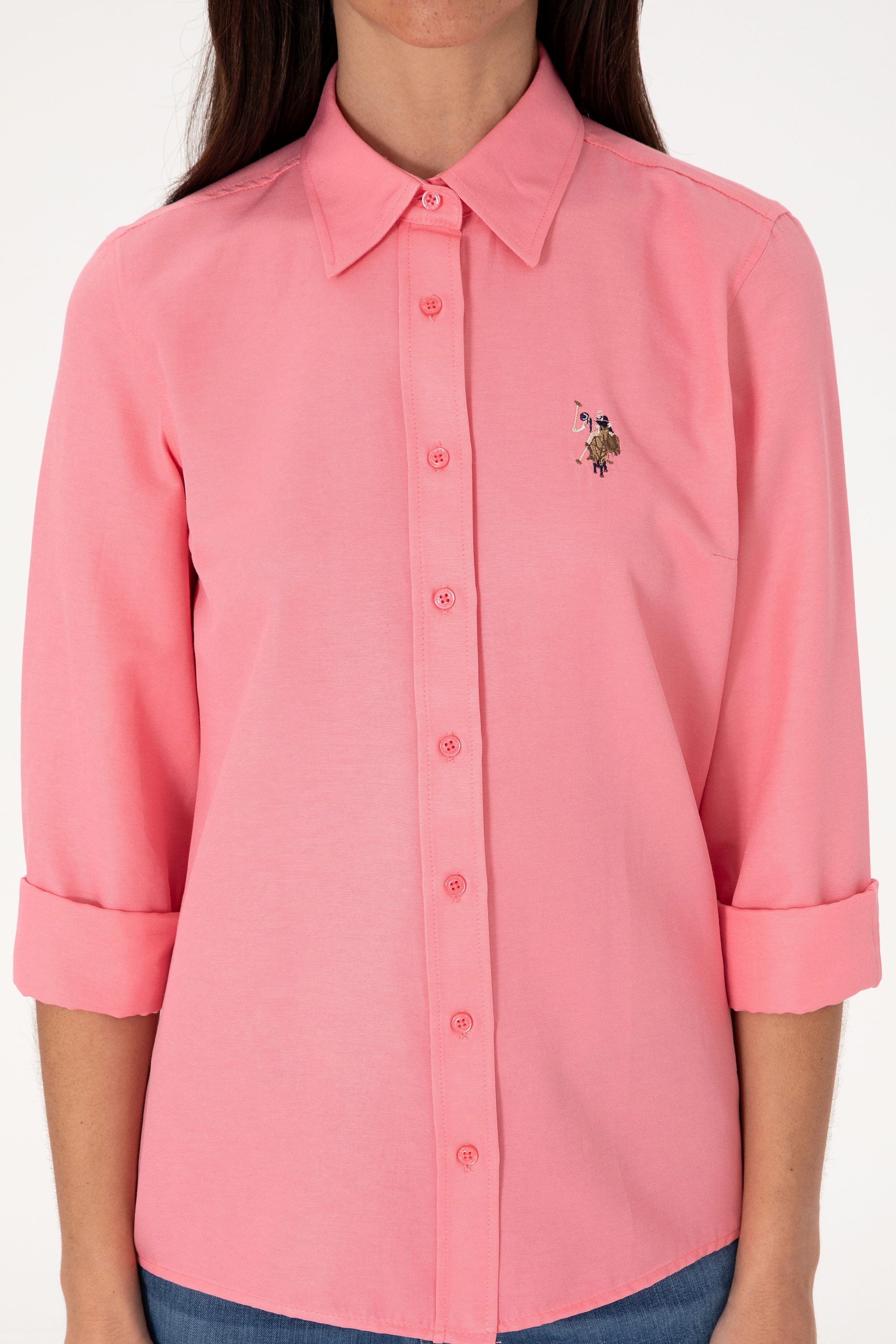 USPA Polo Shirt Women Woxcolor Pink VR041 USSHW047 US Polo Assn.
