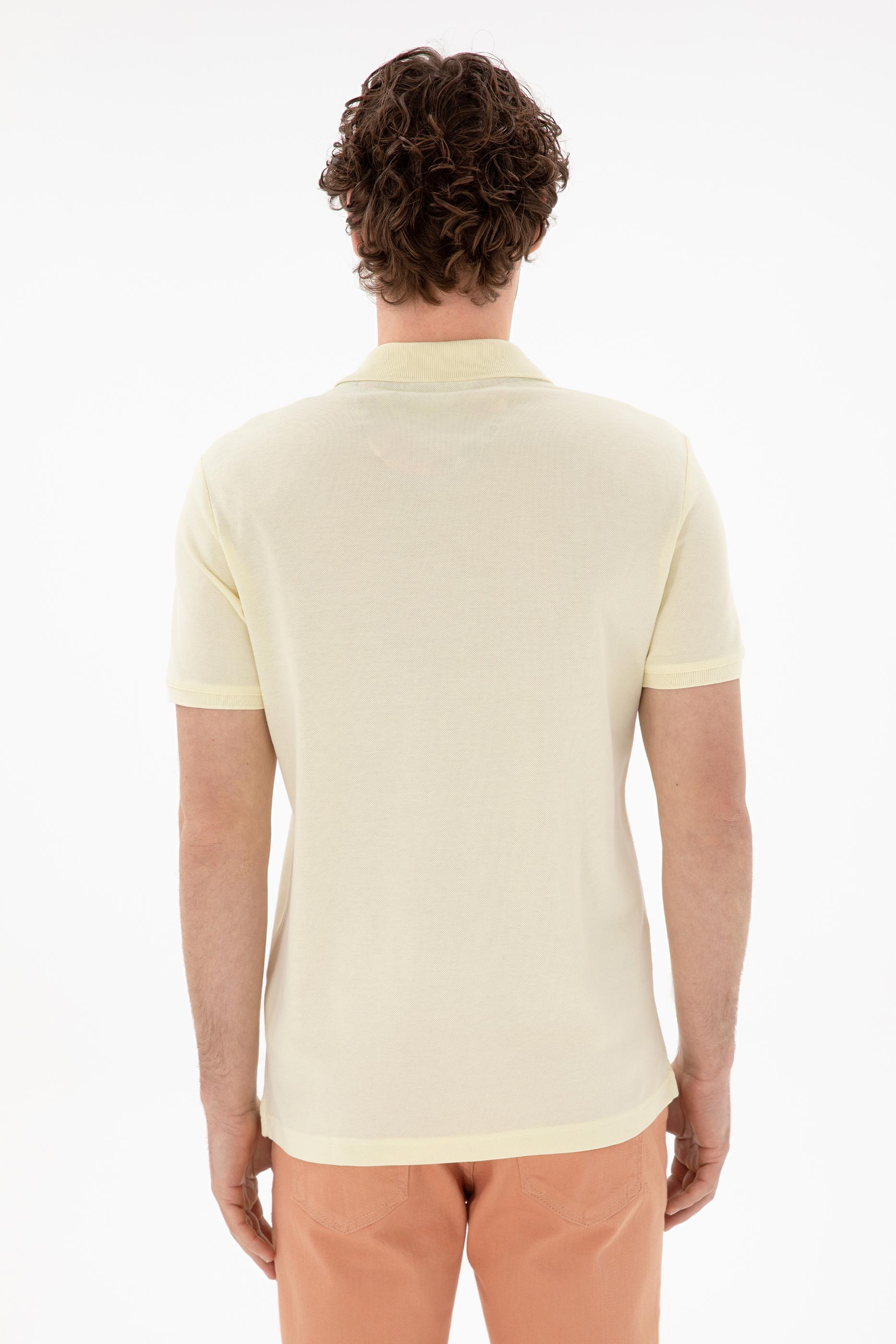 USPA Polo Shirt Men Lemon VR035 USPOM276 USPA LOGO US POLO ASSN.