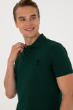 USPA Polo Shirt Men Dark Green VR079 USPOM284 USPA LOGO US POLO ASSN.