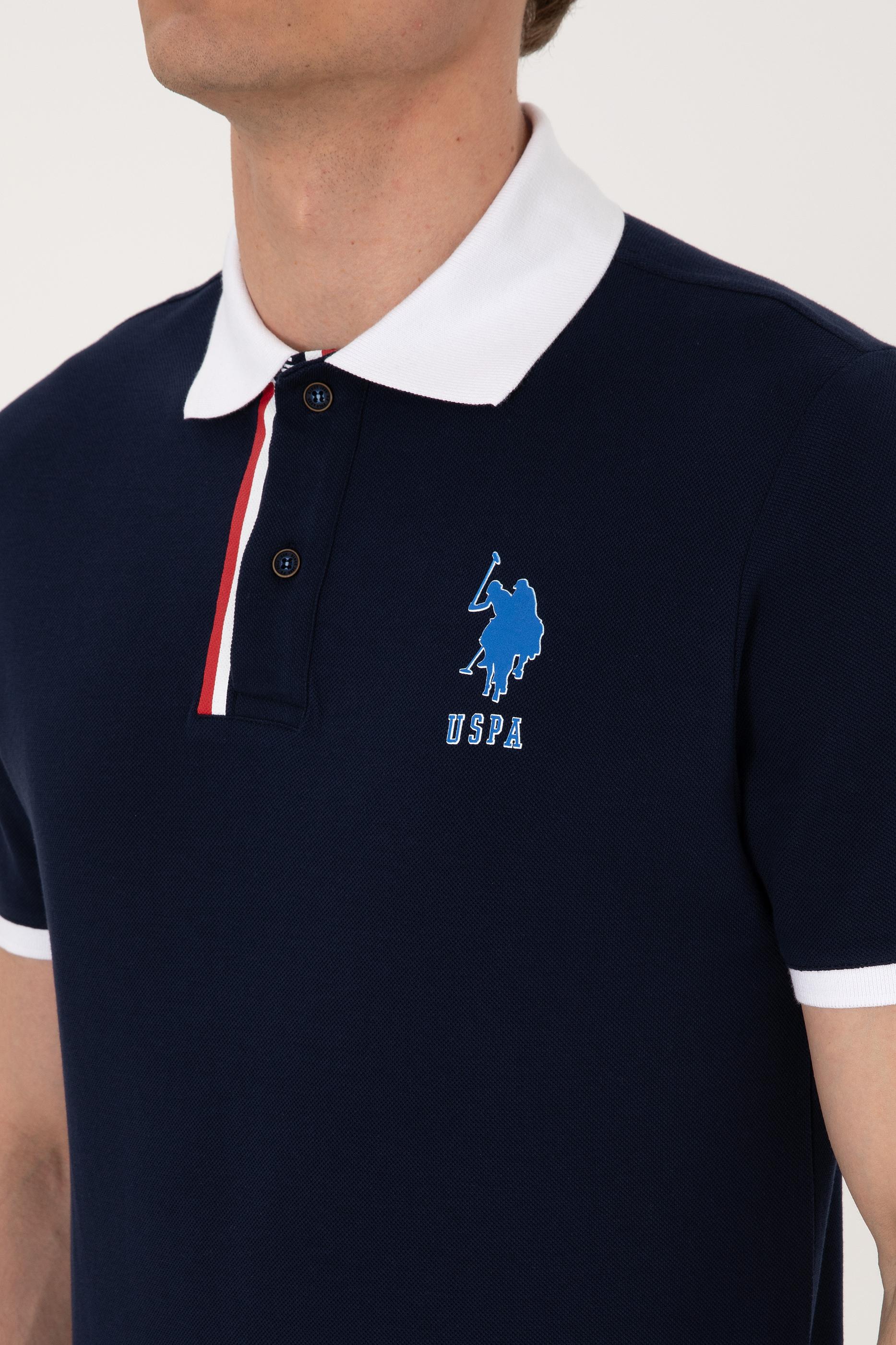 USPA Polo Shirt Men T-Olfar135 Navy VR033 USPOM323 USPA LOGO US POLO ASSN.