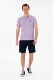 USPA Polo Shirt Men Lilac VR034 USPOM319 USPA LOGO US POLO ASSN.