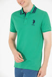 US Polo Assn. Green Men Polo Shirt Big Pony Logo Number 3 VR054 USPOM200 USPA